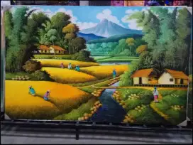 Lukisan Canvas cat minyak