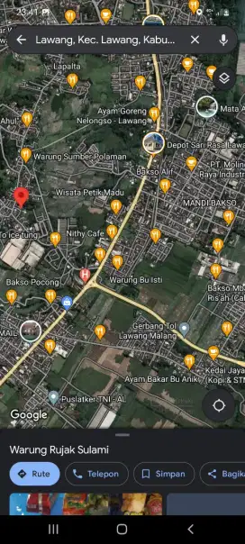 Dijual / Dikontrakan rumah di desa dekat exit tol Lawang