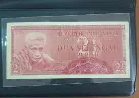 Uang kertas 2 setengah rupiah 1956