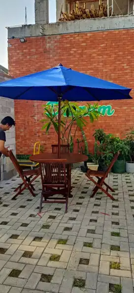 Meja payung,meja cafe,meja taman,kursi lipat,kursi cafe,meja outdoor