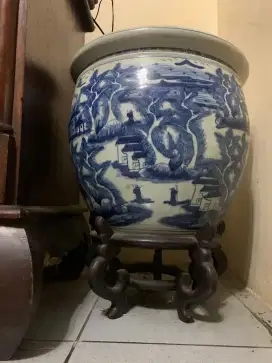 Guci vas bunga porselen antik