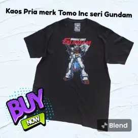 Kaos pria merk Tomo Inc seri gundam.big size