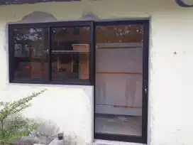 Pintu kaca partisi aluminium
