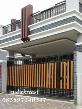 Pintu pagar kupu kupu,pintu pagar lipat,pintu pagar dorong