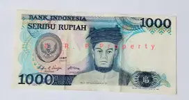 Uang kertas 1000 tahun 1987