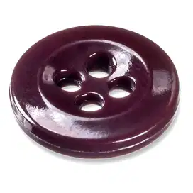 10 Pcs Kancing Resin Merah Maroon 11mm 1,1cm 4 Lubang Pakaian Kemeja