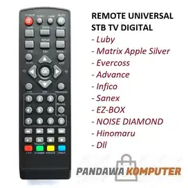 Remot Remote STB TV Digital DVB-T2 Universal Luby Evercoss Advance Dll