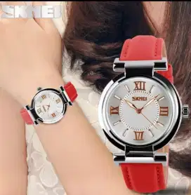 Jam Tangan Wanita Analog Skmei 9075, Original, 3 Warna Menarik