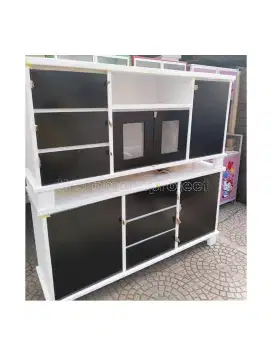Meja Televisi Minimalis Hitam Putih