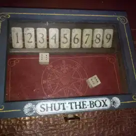 Mainan Dadu Shut The Box Game Set Lawas