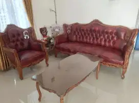 Sofa ruangan model kayu jati