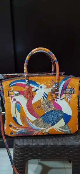 Tas Import model birkin. Kulit sapi asli. NEW.