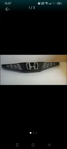Dijual cepat grill ori plus emblem crom honda s