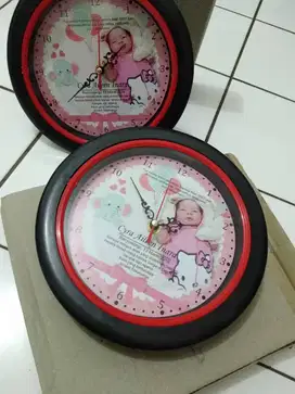 Jam dinding murah, souvenir ultah jam, aneka jam dinding promosi