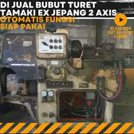 Mesin bubut turret turet 2 axis ex bekas jepang siap pakai