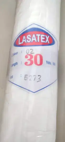 kain furing Lasatex warna putih 30 yard