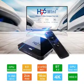 vontar mini smart tv set top box 4k android 9.0 2GB 16GB