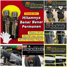 Penghitam Permanen Body Motor Mobil Black Magic