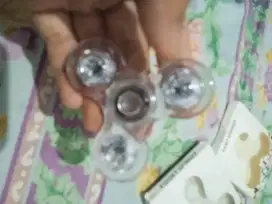 Mainan anak anak Fidget spinner transparan bening