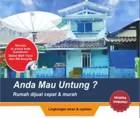 Dijual cepat rumah di Sukabumi