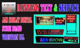Service jam sholat runningtext & pembuatan