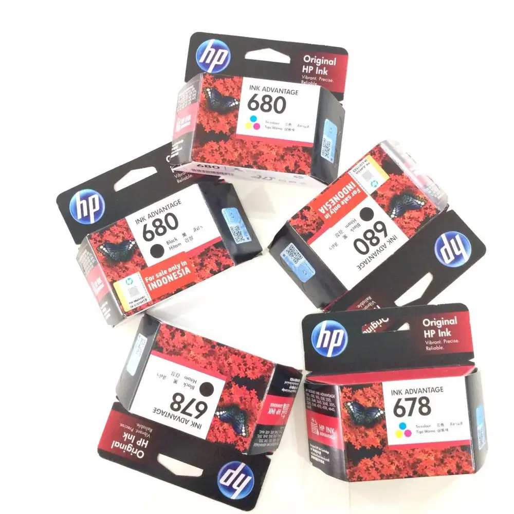 B A R U Cartridge Printer HP 680/682 Resmi ORIGINAL Sidoarjo