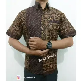 Baju Hem batik lengan pendek