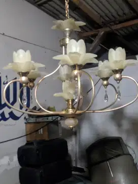 LAMPU GANTUNG cabang model bunga tulip clasik modern