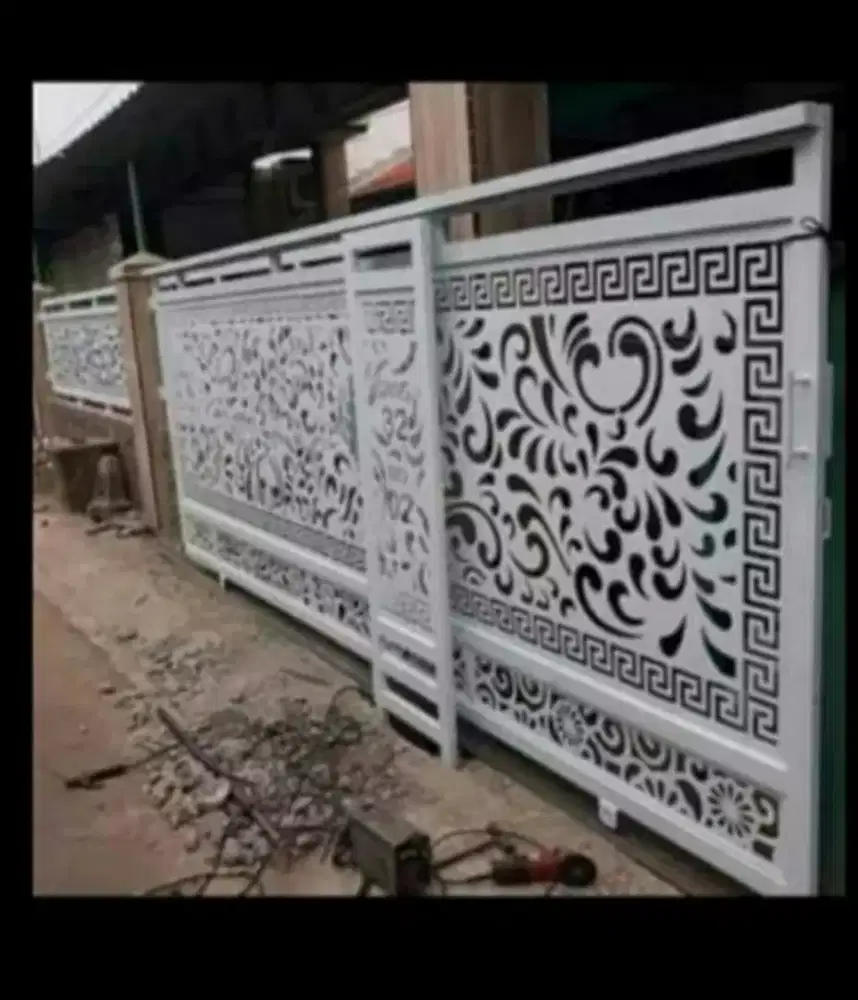 Pintu gerbang plat laser cutting