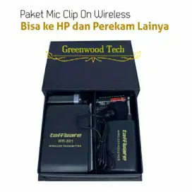 Mic jepit clipon wireless hp taffware streaming