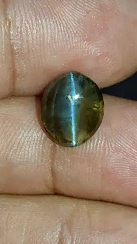 cat eye chrysoberyl 5.crat ceylon tali bagus kristal harga pas net