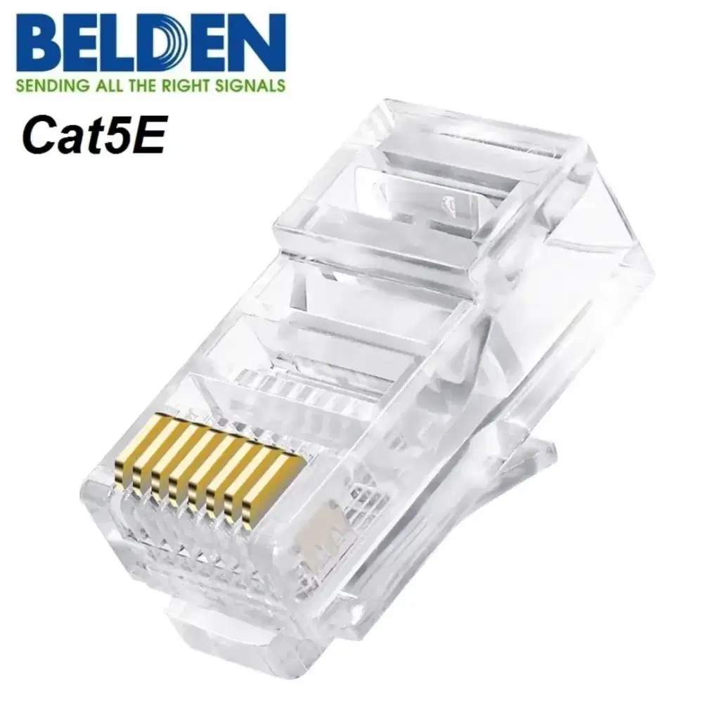 Konektor UTP Kabel LAN Belden Original RJ45 Cat 5E (1 Pcs) Connector