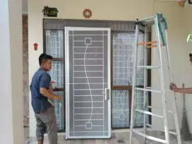 Pintu teralis kasa nyamuk minimalis modern