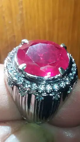 Jual Batu Cincin Permata Red Delima Ruby Cutting HQ Keren bgt Top