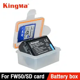 KingMa Kotak Baterai Sony NP-FW50 a7r2 a7m2 NEX-5T a5000 a5100 a6000