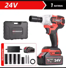 Impact wrench kunci sok cordless