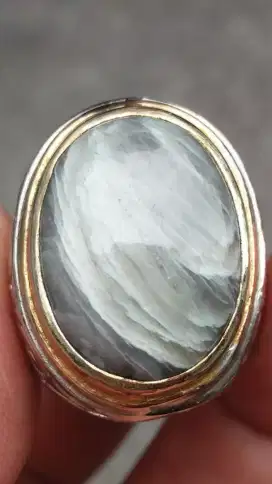 Jual Batu Cincin Natural Sapphire Motif Burma Big Unik Bagus sekali