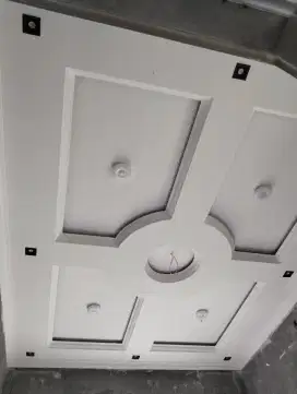 Pasang plafon Gypsum, PVC, berikut bahan dan jasa, murah bergaransi