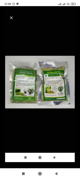 Teh herbal daun jati china cina per bungkus Rp 4000