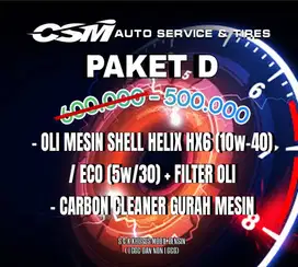 Paket D: Oli Mesin - Carbon Cleaner Gurah Mesin