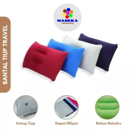 BANTAL ANGIN TIUP Travel ringan Portable persegi kamping Outdoor