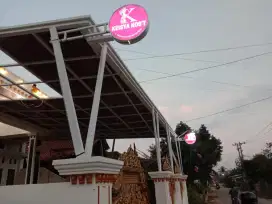 AWET Plang nama toko neon box light box reklame