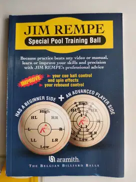 Aramith-Special Pool Training Ball Jim Rempe 2 1/4,Bola Biliar Latihan