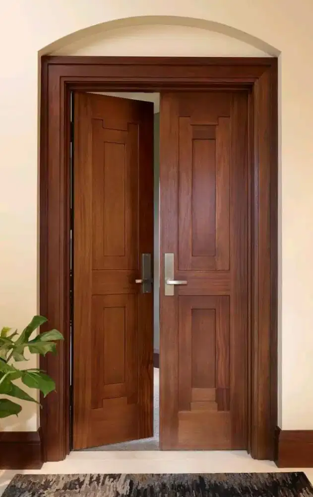 Pintu kuputarung pintu kusen perabot jepara bahan material kayu jati