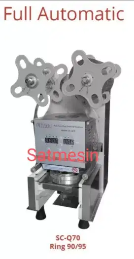 Mesin cup Sealer full otomatis SC-Q70 penyegel cup automatic getra