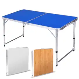 Meja lipat koper portabel