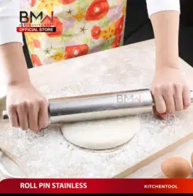 BMW KITCHEN WARE PENGGILAS ADONAN / ROLLING PIN STAINLESS