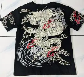 baju kaus naga dragon api sukajan sulam keren import limited edition