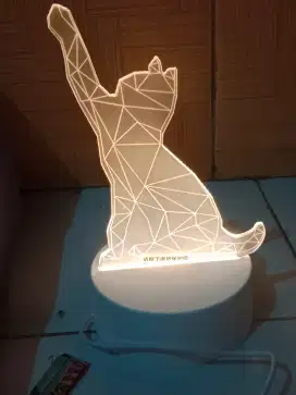 Lampu Tidur unik 3D