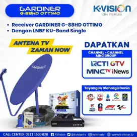 PAKET ANTENA PARABOLA MINI + PEMASANGAN